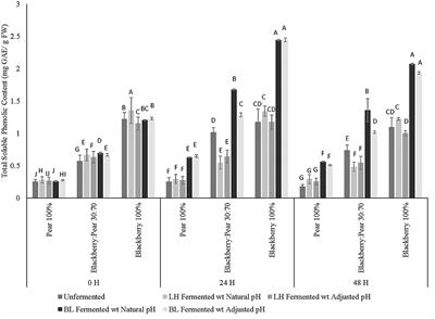Improving Health Targeted Food Quality of Blackberry: Pear Fruit Synergy Using Lactic Acid Bacterial Fermentation